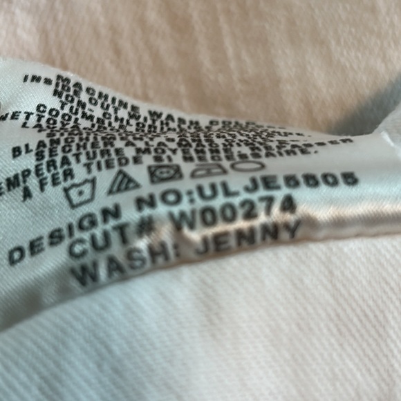 Joe's Jeans Provocateur Jeans w Frayed Hems in Jenny Wash (White) w MEASUREMENTS - Picture 13 of 15